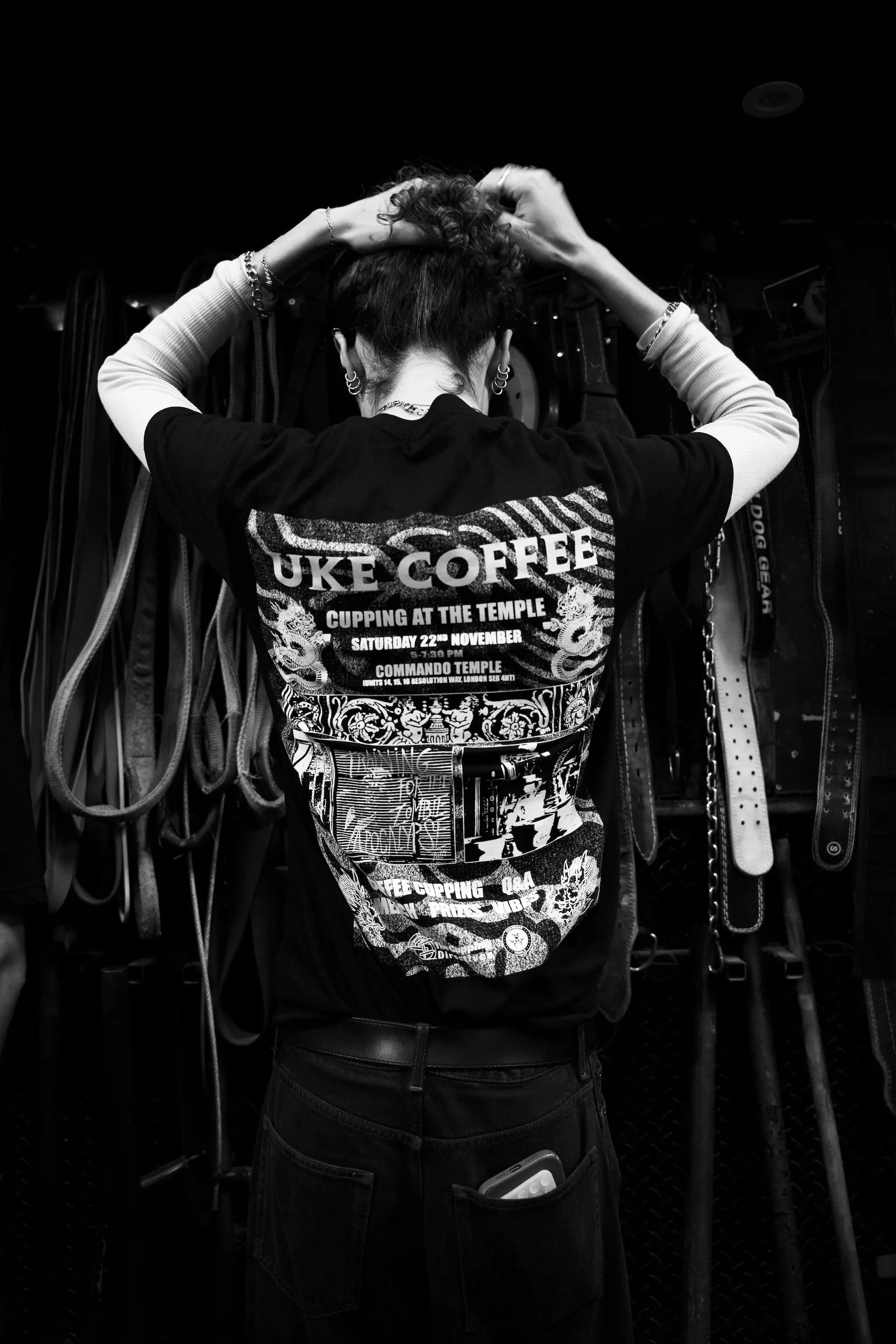 UKE CUPPING 001 T-SHIRT - Black